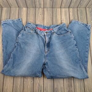 LL Bean Women Sz 16 Fleece Lined Denim Jeans Original Fit Outdoor Vintage USA